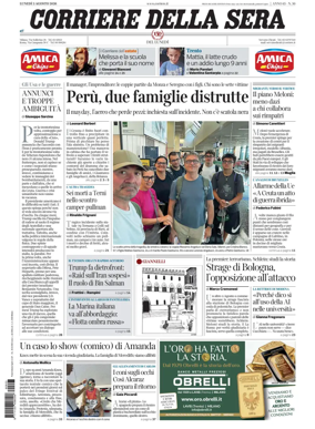 Cover of Corriere della Sera