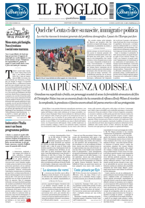 Cover of Il Foglio Quotidiano