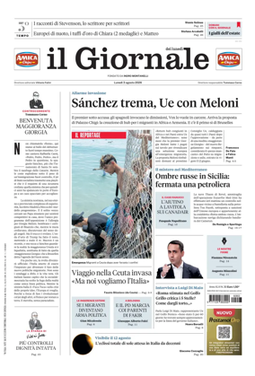 Cover of Il Giornale (Italy)