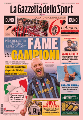 Cover of La Gazzetta dello Sport - Milano
