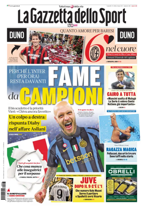 Cover of La Gazzetta dello Sport - Roma