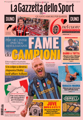 Cover of La Gazzetta dello Sport