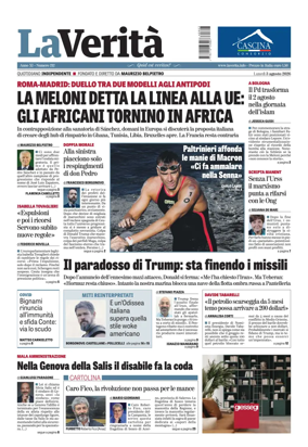 Cover of La Verita (Italia)