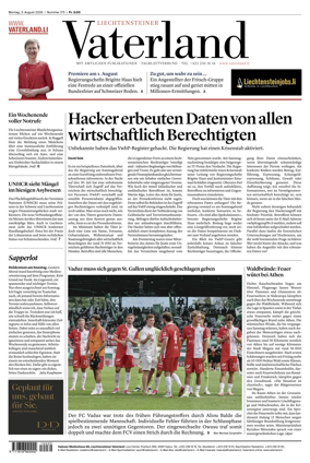 Cover of Liechtensteiner Vaterland