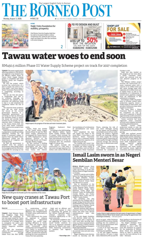Cover of The Borneo Post (Sabah)