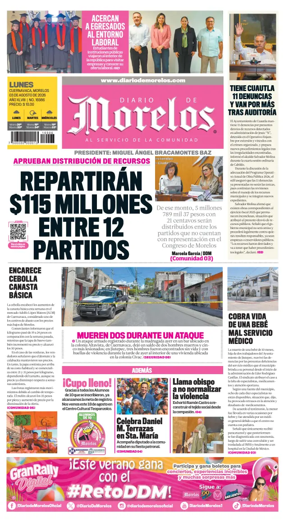 Cover of Diario de Morelos