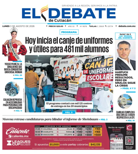 Cover of El Debate de Culiacan