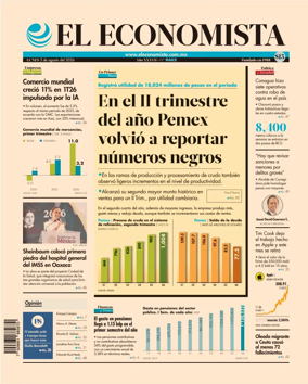 Cover of El Economista (Mexico)