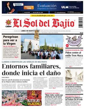 Cover of El Sol de Bajio
