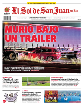 Cover of El Sol de San Juan del Rio