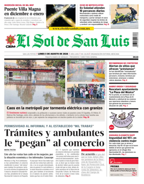Cover of El Sol de San Luis Potosi