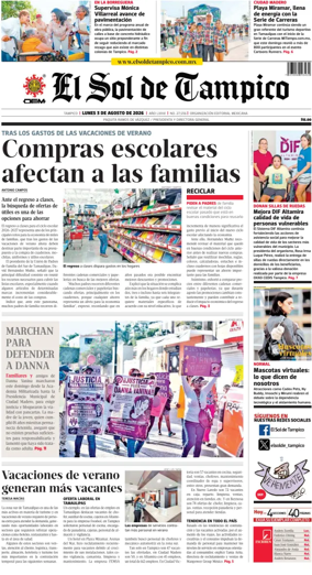 Cover of El Sol de Tampico