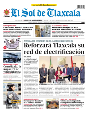 Cover of El Sol de Tlaxcala