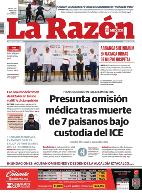 Cover of La Razon de Mexico