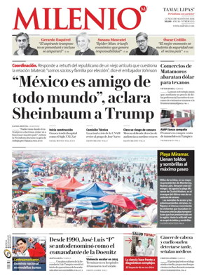 Cover of Milenio Tamaulipas
