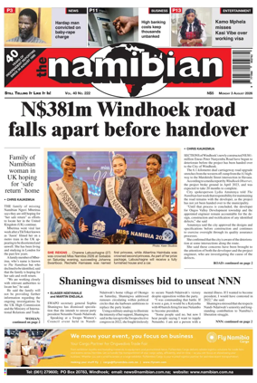 Cover of The Namibian