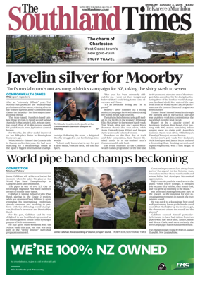 Cover of The Southland Times
