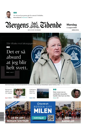 Cover of Bergens Tidende