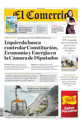 Cover of Diario El Comercio
