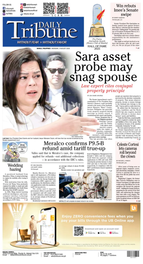 Cover of Daily Tribune (Philippines)