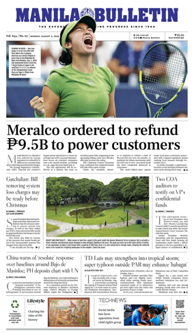 Cover of Manila Bulletin