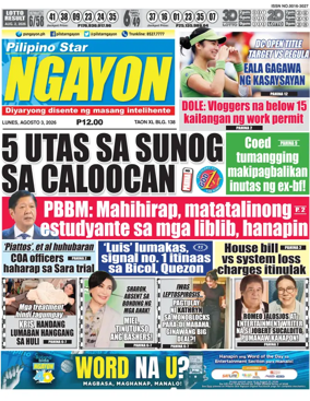 Cover of Pilipino Star Ngayon