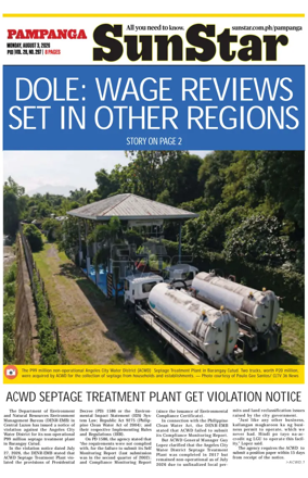 Cover of Sun.Star Pampanga
