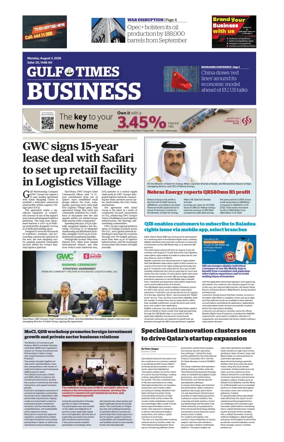 Cover of Gulf Times Business