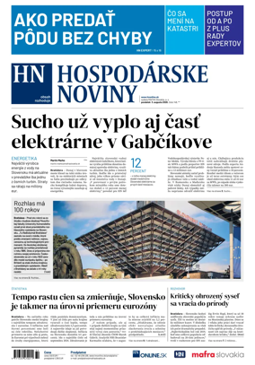 Cover of Hospodarske noviny