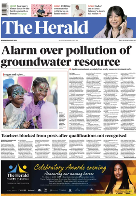 Cover of The Herald (South Africa)