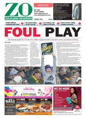 Cover of Zululand Observer - Monday