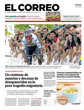 Cover of El Correo (Gipuzkoa)
