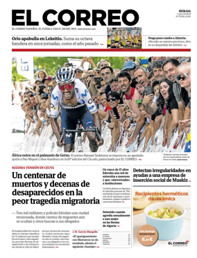 Cover of El Correo (Vizcaya)