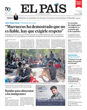 Cover of EL PAIS primera edicion