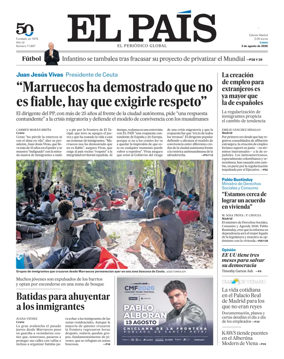 Cover of El Pais Madrid