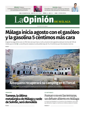 Cover of La Opinion de Malaga