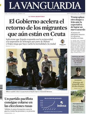 Cover of La Vanguardia (1st Edition)