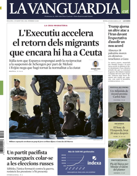 Cover of La Vanguardia (Catalonia - 1st edition)