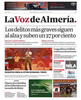 Cover of La Voz de Almeria