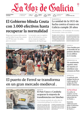 Cover of La Voz de Galicia (Ferrol)