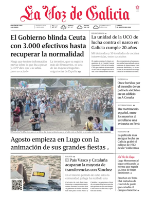 Cover of La Voz de Galicia (Lugo)