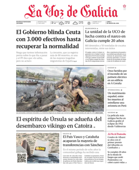 Cover of La Voz de Galicia (Pontevedra)