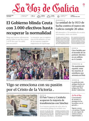 Cover of La Voz de Galicia (Vigo)