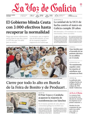 Cover of La Voz de Galicia (Viveiro)