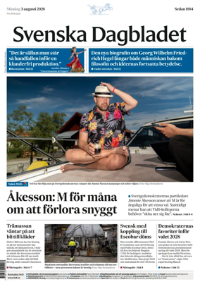 Cover of Svenska Dagbladet