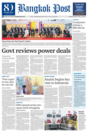Cover of Bangkok Post