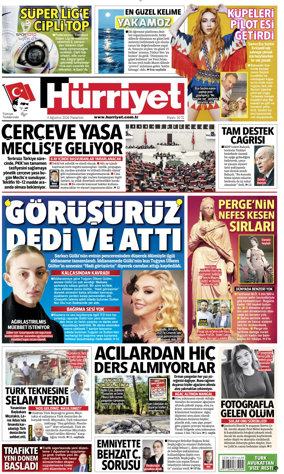 Cover of Hurriyet