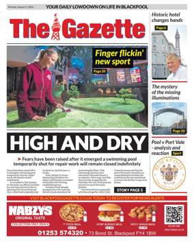Cover of Blackpool Gazette