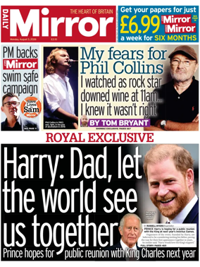 Cover of Daily Mirror