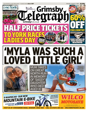 Cover of Grimsby Telegraph